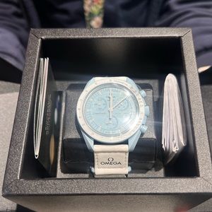 Authentic Swatch x Omega Bioceramic Moonswatch Mission to Uranus